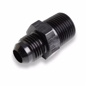 AN MALE TO NPT MALE - STR - ALLOY - BLACK