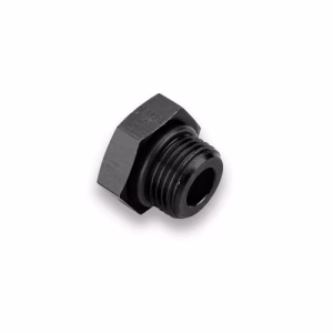 AN MALE PLUG - ALLOY - BLACK