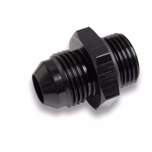 AN MALE TO AN PORT MALE - ALLOY - BLACK