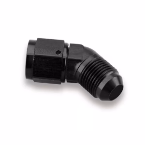 AN MALE TO AN FEAMLE - 45° - ALLOY - BLACK