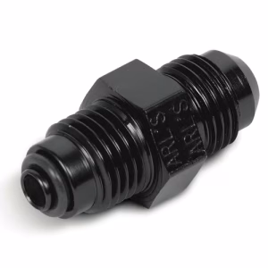 AN MALE TO METRIC BT - ALLOY - BLACK