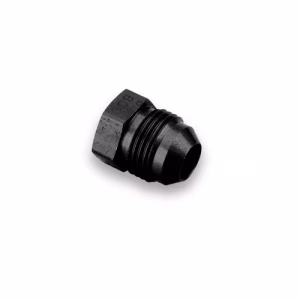AN MALE PLUG - ALLOY - BLACK