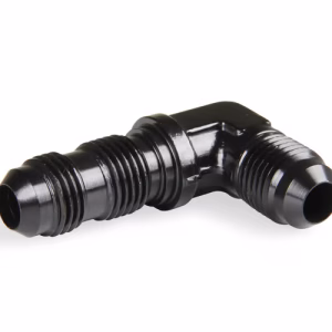 AN BULKHEAD - 90° - ALLOY - BLACK